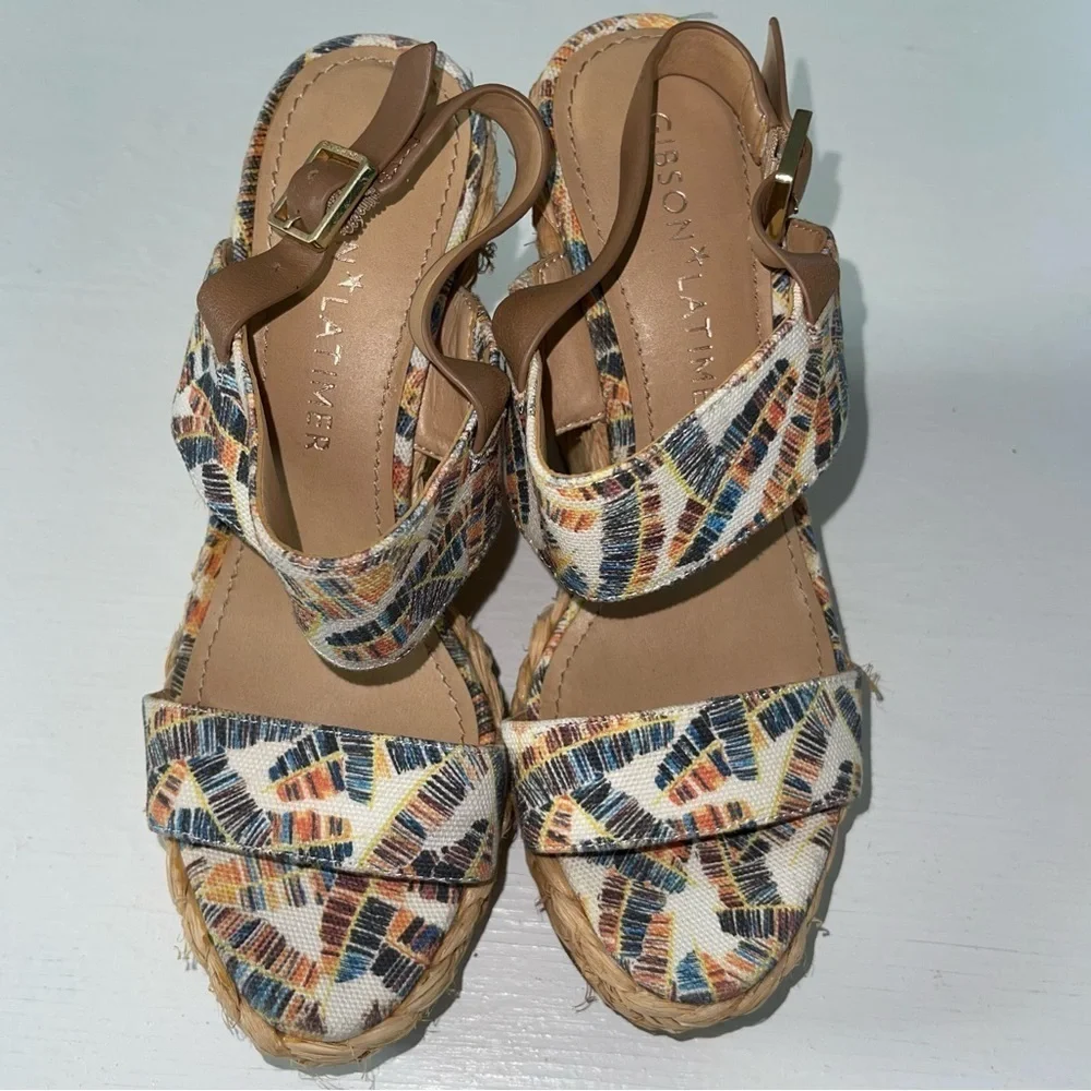 Gibson Latimer Wedge Sandals 6.5”